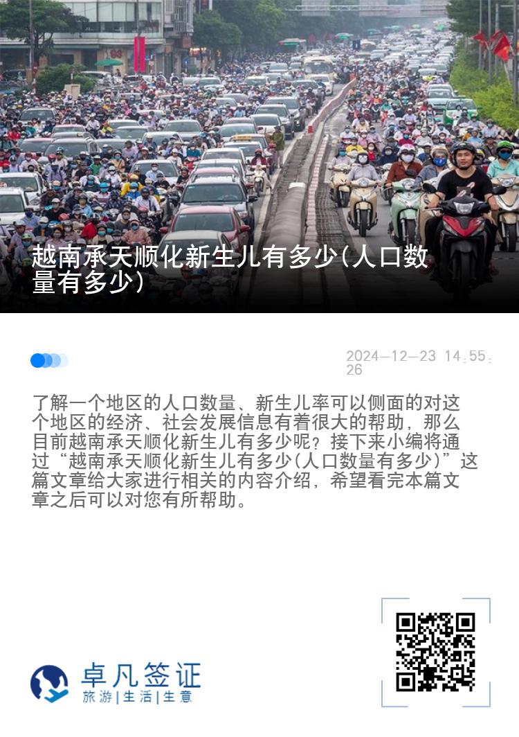越南承天顺化新生儿有多少(人口数量有多少)